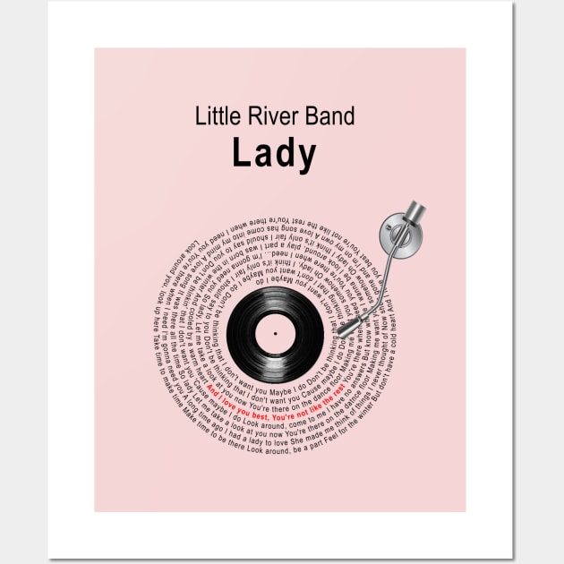 LADY LYRICS ILLUSTRATIONS Wall Art by Vansa Design